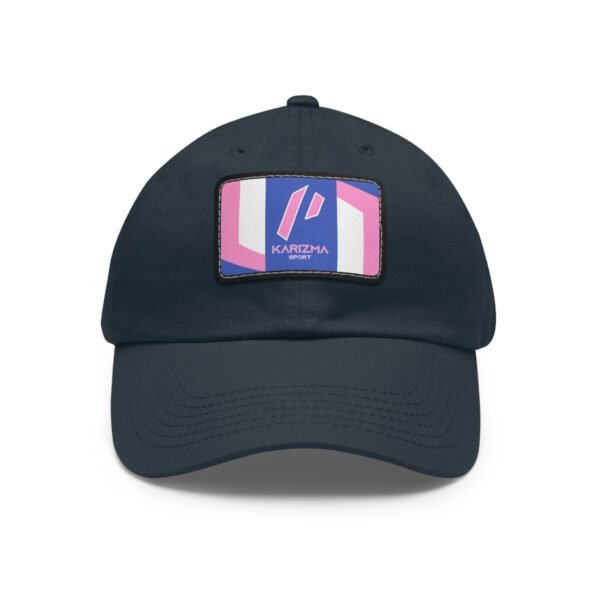 Dad Hat with Leather Patch From Karizma Bianc 1